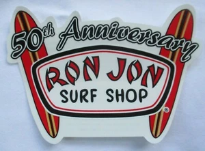 RON JON SURF SHOP 50TH ANNIVERSARY 2009 ORIGINAL STICKER - Picture 1 of 3