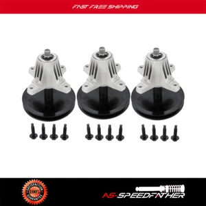 Paquete de 3 conjuntos de husillo con polea para Troy-Bilt MTD 618-05078 918-05078 918-0507A - Imagen 1 de 7