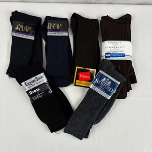 8 Paar Vintage Anzugsocken Esquire Hanes Stafford Private Club TownCraft für Herren - Bild 1 von 4