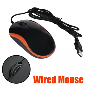 Optical LED Wired Gaming Mouse Mice With USB Cable Laptop Computer Accessories - Picture 1 of 6