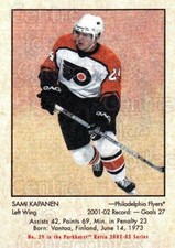 2002-03 Parkhurst Retro Minis #29 Sami Kapanen