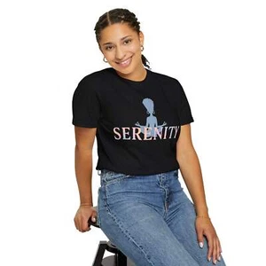 Serenity T-Shirt Meditating Graphic Tee | Mindfulness Shirt for Women, Spiritual - Picture 1 of 74