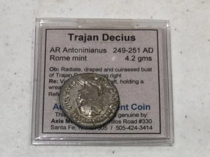 Trajan Decius AR Antoninianus Münze 249-251 n. Chr. scharfe Erhaltung - Bild 1 von 4