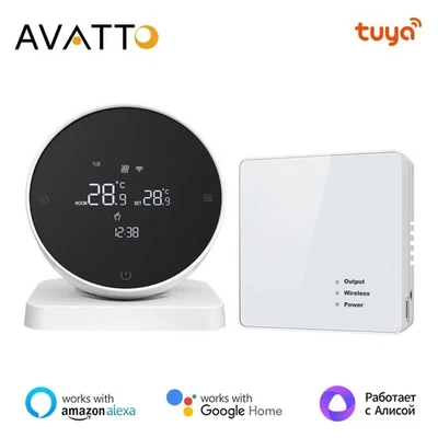 Tuya WiFi Smart Thermostat with RF Receiver for Water Heating Control........... - Image 1 of 4