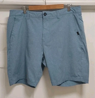 Rip Curl Boardwalk Mirage Shorts Men's Size 36 Blue Striped Pockets Comfort  - Image 1 of 4