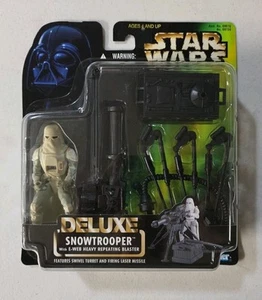 Star Wars Power Of The Force Deluxe Snowtrooper Actionfigur Neu in Box - Bild 1 von 4