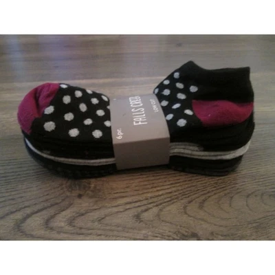 Calcetines tobilleros de corte bajo para mujer negros grises granate a rayas talla 5-9,5 6 pares Foto 1 de 3