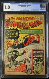 Amazing Spider-Man #14 CGC 1.0 Marvel Comics 1964 1st Appearance of Green Goblin - Bild 1 von 3