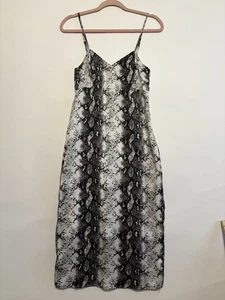 Gianni Bini XS Snake Print Slip Dress Y2K Babydoll 90s Boho Hippie Festival - Picture 1 of 8