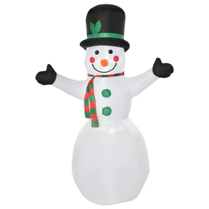HOMCOM 6.5ft Inflatable Snowman Xmas Airblown Holiday Decoration Outdoor - Picture 1 of 11