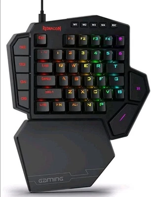 Redragon DITI RGB Mechanical One-Handed Gaming Keypad w/ 5 Macro Keys (K585RGB) - Image 1 of 4