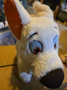 Disney Store Bolt White German Shepherd Laying Plush Stuffed Animal 10 Inch - Picture 1 of 8