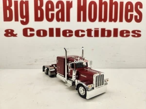 1/64 DCP  Burgundy Peterbilt 389 Pride and Class 63" Flattop Sleeper Tractor - Picture 1 of 11