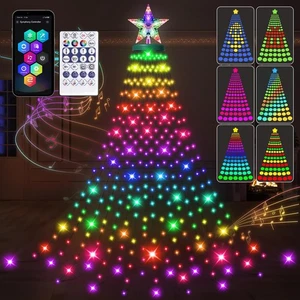 Smarte Weihnachtsbaum Lichterkette mit Ring, 330 LED Innen Weihnachtsbaum L... - Bild 1 von 7