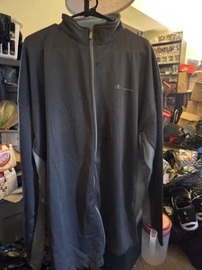 Giacca leggera Champion uomo 4XL grigio navy full zip - Foto 1 di 3