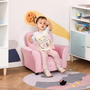 Kid Teen Sofa Armrest Chair Couch Children Toddler Birthday Gift Girls Pink - Picture 1 of 11