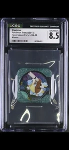 CGC 8.5 NM/MINT Tretta Pokemon Japanese Arcade Chip / Coin! Mega Blastoise Holo - Picture 1 of 2