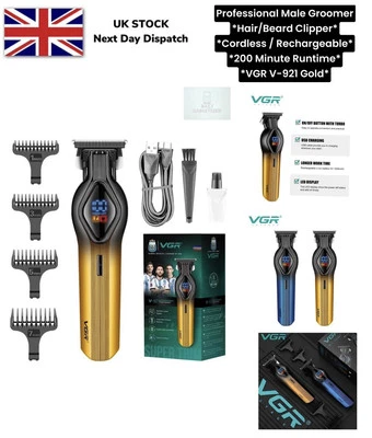 Bartschneider Akku Haarschneider Kabellos USB-C Stoppeln Elektrisch VGR 921