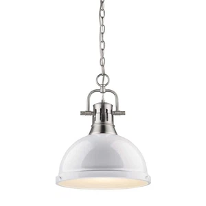 Golden Lighting Dunan Collection 1-Light Pewter Pendant - Picture 1 of 6