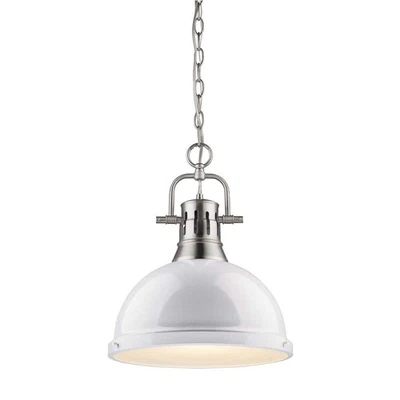 Golden Lighting Dunan Collection 1-Light Pewter Pendant - Image 1 of 4