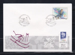 NORUEGA: 1992 FDC - SCOTT # 1021c - OLYMPICS LILLEHAMMER 94 - Imagen 1 de 1