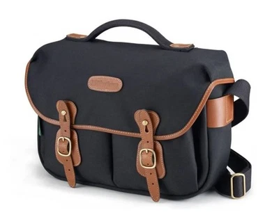 Billingham Hadley Pro Cámara/DSLR Bolso Mensajero en Lona Negra y Tostado (Reino Unido) NUEVO Foto 1 de 4