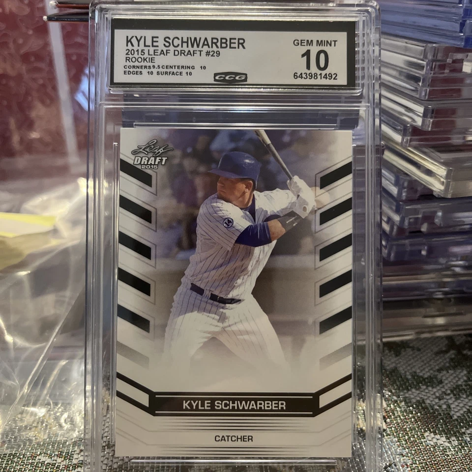 Kyle Schwarber 2015 Leaf Draft Rookie Gem 10 As Catcher🔥🔥🔥 - Image 1 of 2