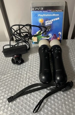 Sony Playstation Move Motion Controller Pair CECH-ZCM1E + Camera + Starter Disc - Image 1 of 3
