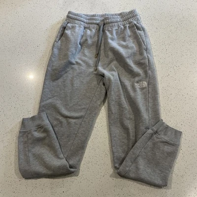 North Face Pants Womens S Gray Jogger Sweats Pullon Drawstring Fleece Pockets - Image 1 of 4