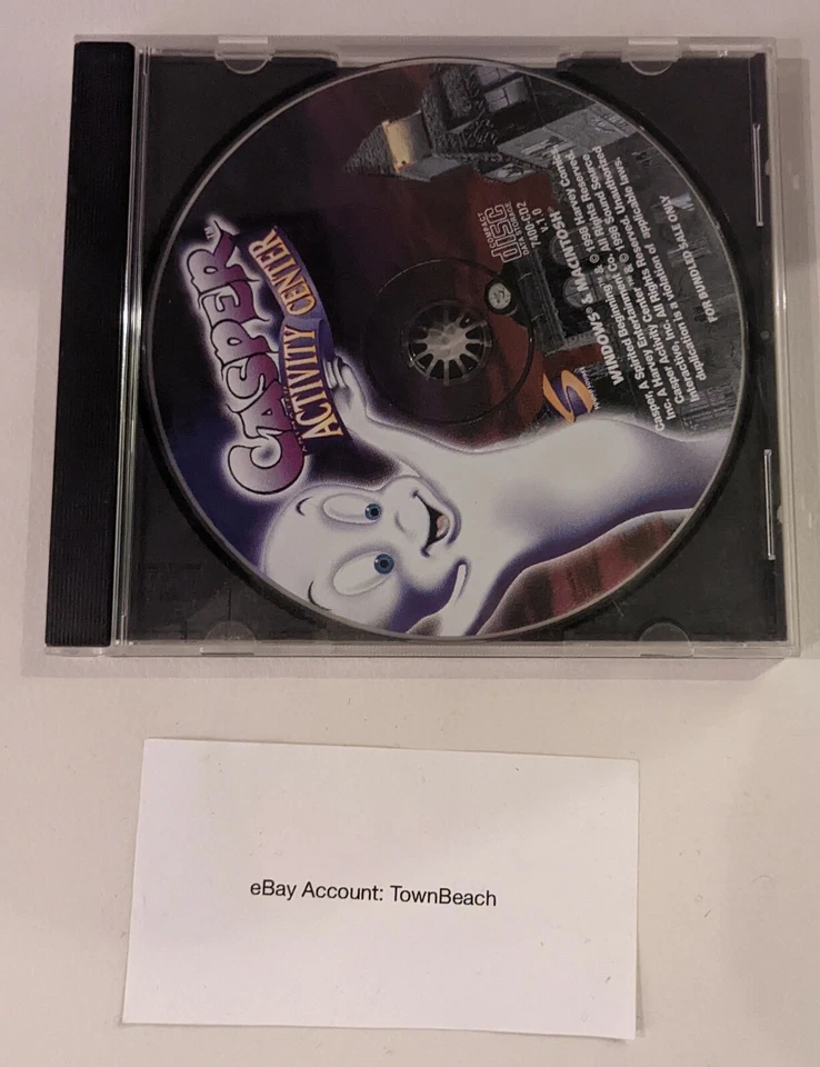 Casper PC Game Activity Center CD Windows Macintosh Sound Source Interactive - Image 1 of 1
