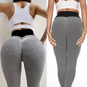 Women’s Tik Tok Leggings Anti-Cellulite High Waist Push Up Yoga Pants Butt Lift - Picture 1 of 6