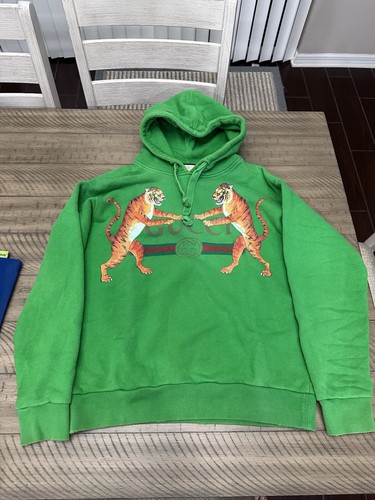 Gucci Tiger felpa con cappuccio uomo