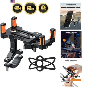 Bike Phone Mount Universal Motorcycle Bicycle Holder Anti Shake Anti Theft 360° - Picture 1 of 11