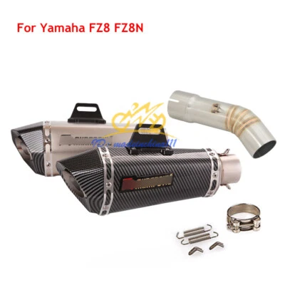 Silenciador escape 51 mm tubo de enlace de conexión media escape para Yamaha FZ8 FZ8N Foto 1 de 4