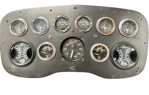 Twin Diesel Gauge Set Display Panel Boat Nautical Instrument  - Picture 1 of 11