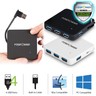 FosPower 4 Port USB 3.0 Slim Portable Compact High Speed 5Gbps Data Hub PC Mac