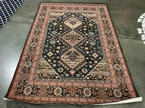 BLACK / RUST 5' X 8' Flaw in Rug, Reduced Price 1172664226 CLV114Z-5 - Picture 1 of 3