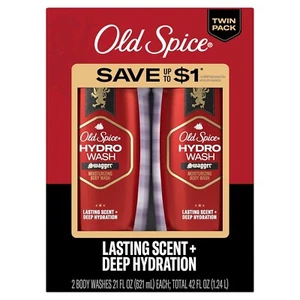 Old Spice Body Wash for Men Moisturizing Hydro Wash, Swagger Scent, 21 oz, Two P - Picture 1 of 7