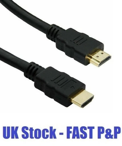 NEW HDMI Cable v1.4 1080p 3D High Speed With Ethernet Lead For TV HDTV LCD TFT - Image 1 of 1