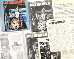 Psi World 1984 RPG Game by Fantasy Games Unlimited 100% complete - Picture 1 of 11