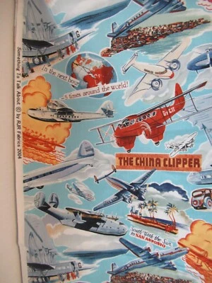 VTG RJR  "Something to Talk About"    TRAVEL Cotton  Fabric  VTG 2004   1YX44 - Image 1 of 4