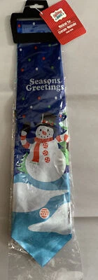 Галстук поздравительный Snow Man Seasons ~ сезонный праздничный рождественский ~ музыкальный галстук - Изображение 1 из 4