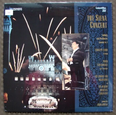 The SIENA Concert Zubin MEHTA  Live 1991 Verdi  Beethoven  Tchaikovsky LASERDISC - Image 1 of 4