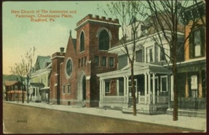 DE COLECCIÓN BRADFORD PA POSTAL IGLESIA DE LA ASCENSIÓN CHAUTAUQUA PLACE OS 020311 - Imagen 1 de 2