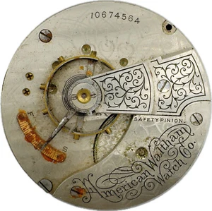 Antike 18er Waltham mechanische Hunter Taschenuhr Werk Grade 18 for Parts - Bild 1 von 2