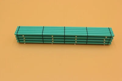 124003  HO- Scale handmade 60' pipe load for flat cars-gondolas 8-5/16" long - Image 1 of 4