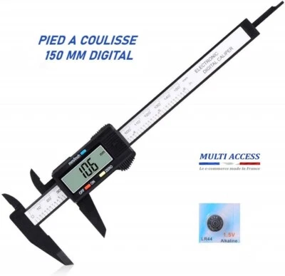 Vernier Caliper Large LCD Screen Digital Digital Caliper 0-150mm + Battery - Image 1 of 4