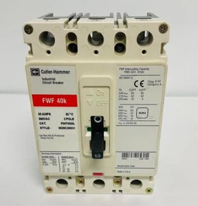 FWF3050L Cutler Hammer Circuit Breaker 30A 600V 3P New open box Free 2 Day Ship - Picture 1 of 6
