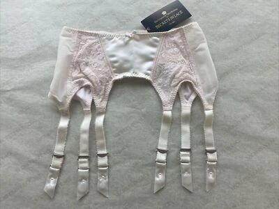 Small Ivory Intrigue 6 Strap Garter Belt Metal Garter Grips by Secrets In Lace - Image 1 of 4