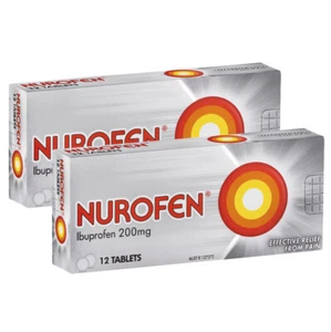 24x Nurofen 200mg Tablets Temporary Pain/Inflammation Relief Headache/Flu/Fever - Picture 1 of 8